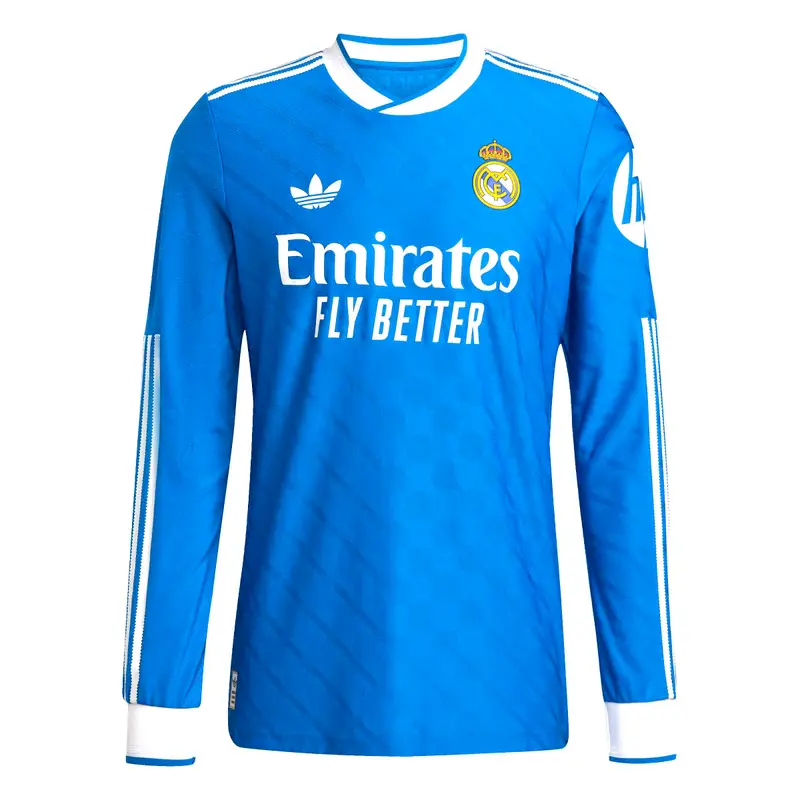 Maglia Casa Autentica a maniche lunghe Real Madrid 2025/26 Bleu