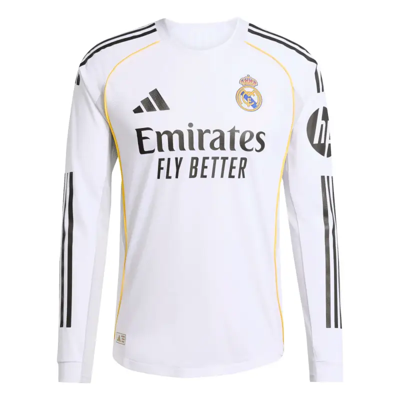 Maglia Casa Autentica a maniche lunghe Real Madrid 2025/26