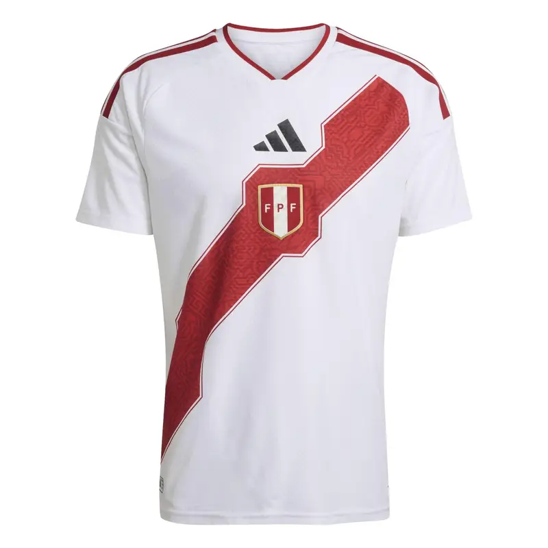 Maglia Casa Autentica Perù Coupe du Monde 2026 Blanc