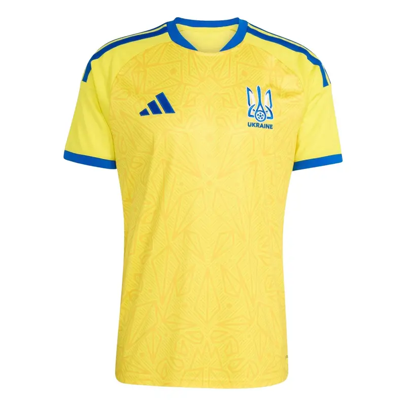 Maglia Casa Ucraina Coupe du Monde 2026 Jaune