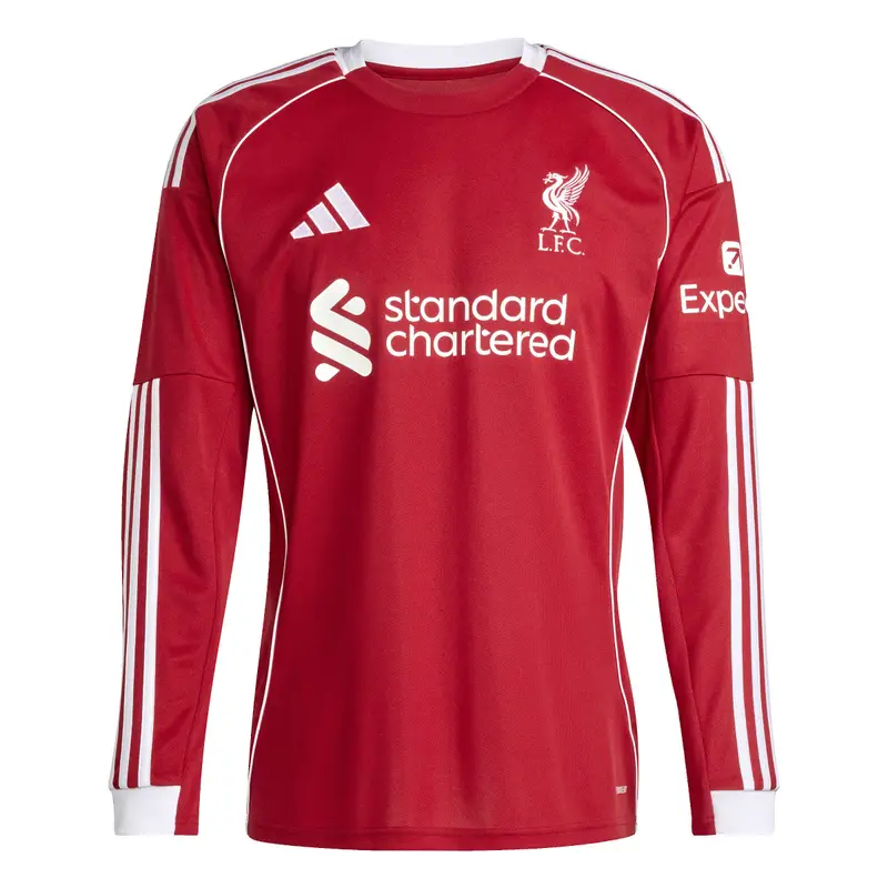 Maglia Casalinga a Maniche Lunghe Liverpool FC 2025/26 Rouge