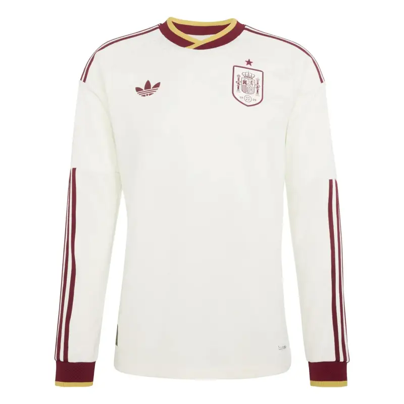 Maglia Casalinga maniche lunghe Spagna Coupe du Monde 2026 Blanc