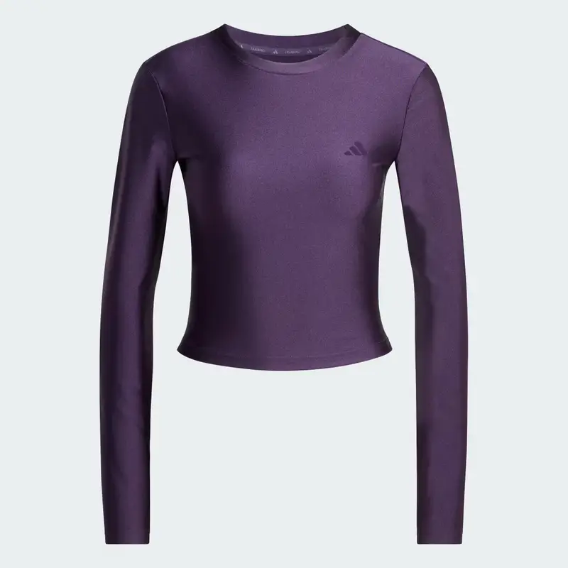 Maglia da allenamento a maniche lunghe brillante Essentials Aurora Plum miniatura 4