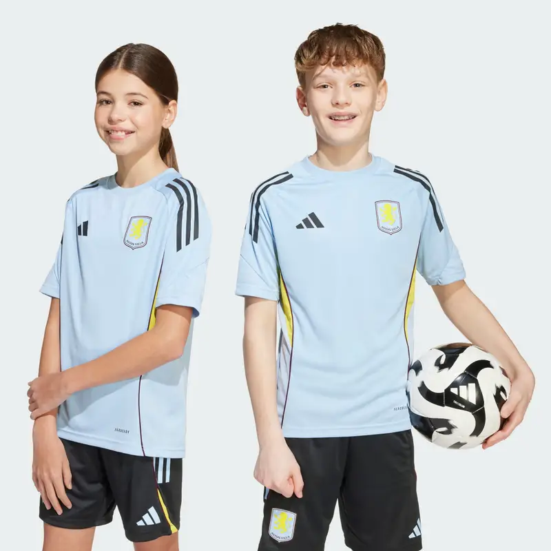 Maglia da allenamento Aston Villa FC Tiro 25 Competition bambini Glow Blue