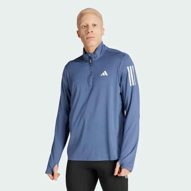 Maglia da allenamento Own the Run Half-Zip | Adidas Blu baltico