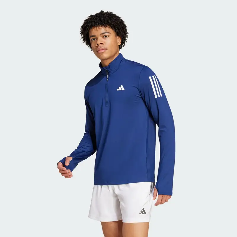 Maglia da allenamento Own the Run Half-Zip | Adidas Blu scuro