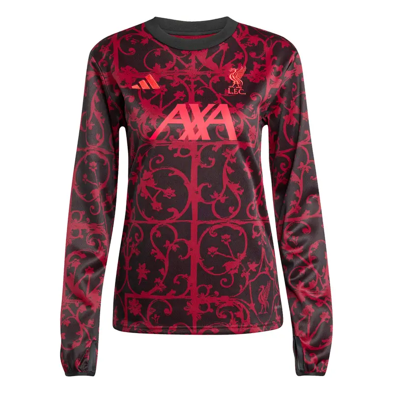 Maglia da allenamento prepartita donna Liverpool FC 2025/26 Noir