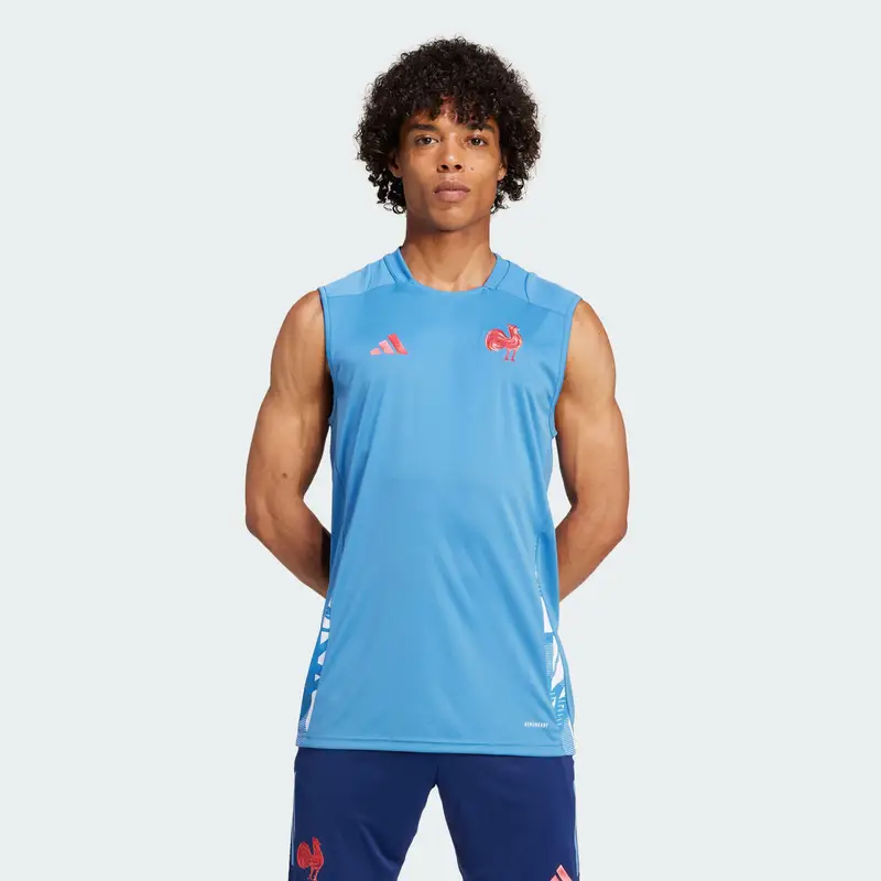 Maglia da allenamento Sleeveless France | Adidas Azzurro pastello