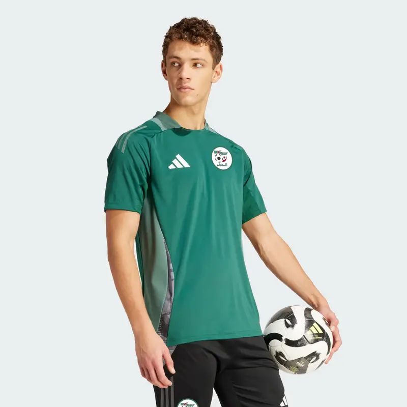 Maglia da allenamento Tiro 24 Algeria Team Dark Green miniatura 3