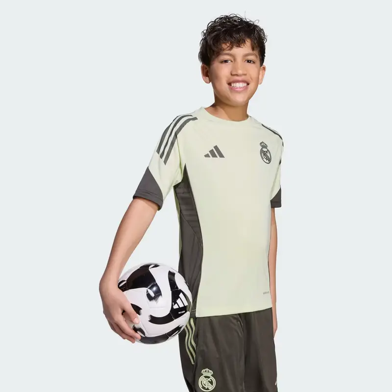 Maglia da allenamento Tiro 25 Competition Junior Real Madrid Almost Lime miniatura 2