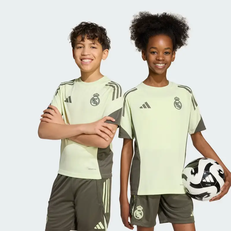 Maglia da allenamento Tiro 25 Competition Junior Real Madrid Almost Lime