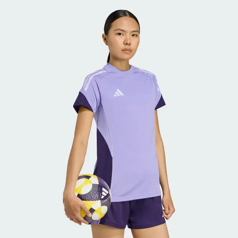 Maglia da allenamento Tiro 25 Competition Light Purple miniatura 3