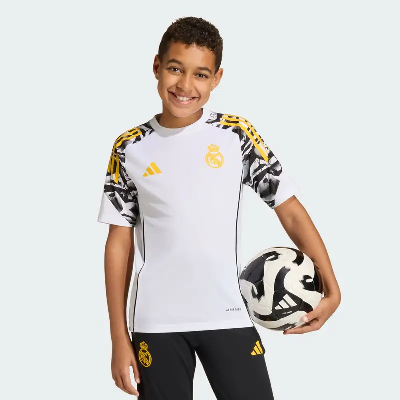Maglia da allenamento Tiro25 Competition Avengers 25/26 Real Madrid adidas bambini e bambine White miniatura 3