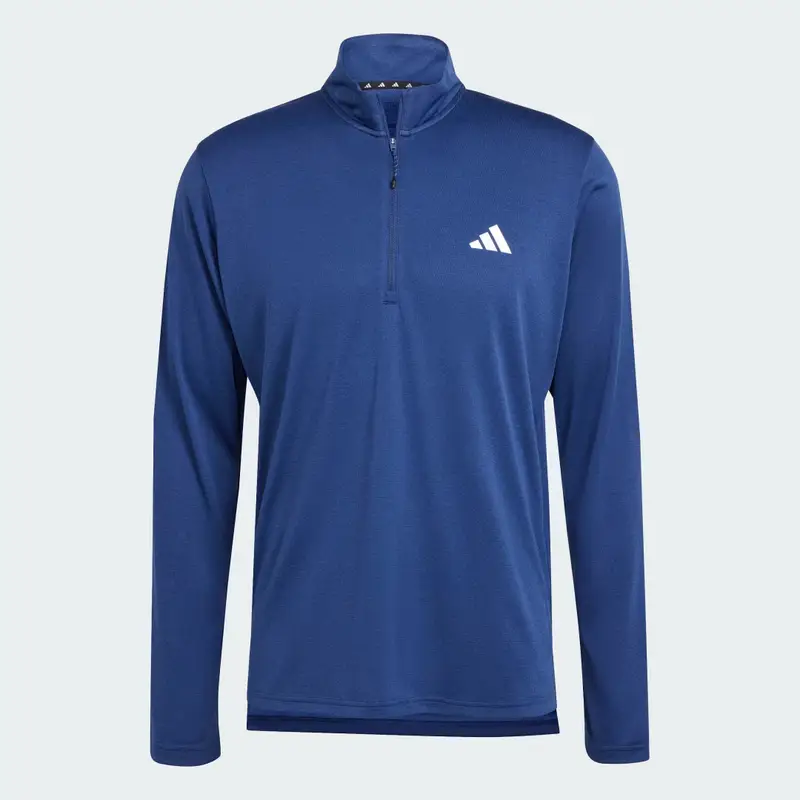 Maglia da allenamento Train Essentials 1/4-Zip Long Sleeve Dark Blue