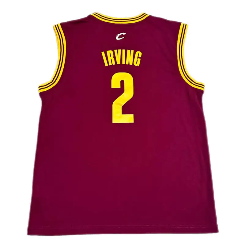 Maglia da Basket Adidas X NBA Collaboration Cleveland Cavaliers Kyrie Irving Logo 2 Stampe Girocollo Senza Maniche Unisex 7818A-327-ANR1515 2XL miniatura 4