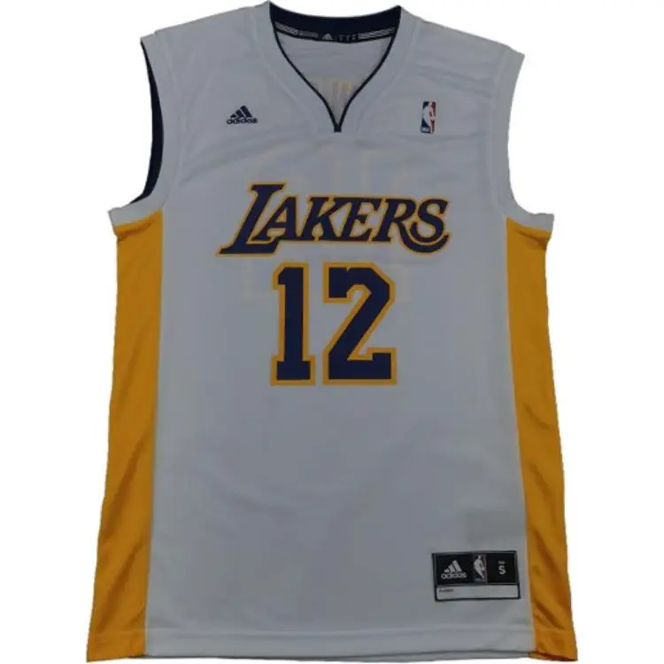 Maglia da Basket Adidas X NBA Collaboration Los Angeles Lakers Dwight Howard Logo Casa Senza Maniche Uomo maglia Bianca 7818A-3L9-AEB1857 L