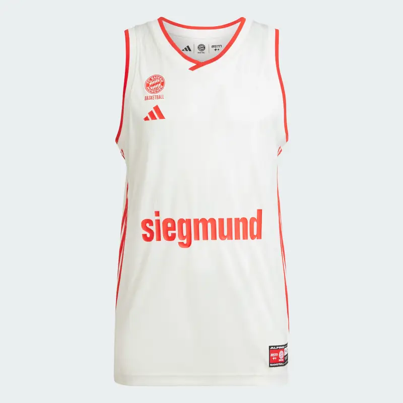 Maglia da basket Away Junior FC Bayern München Basketball White miniatura 4