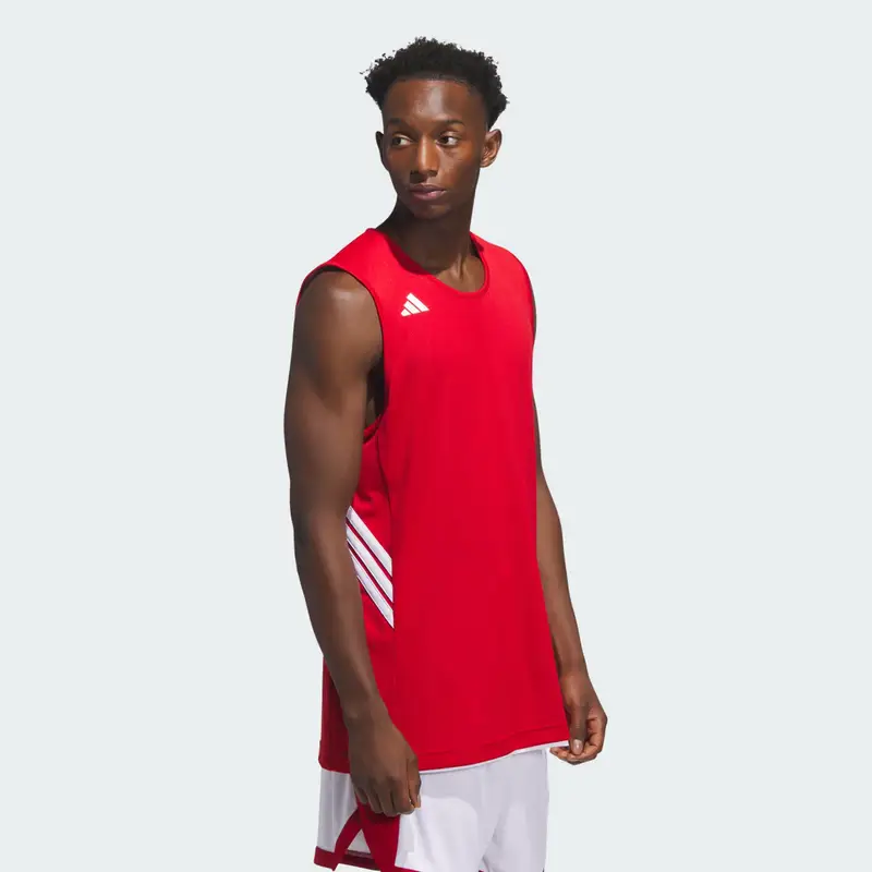 Maglia da basket reversibile 3G Speed AEROREADY Team Power Red miniatura 4