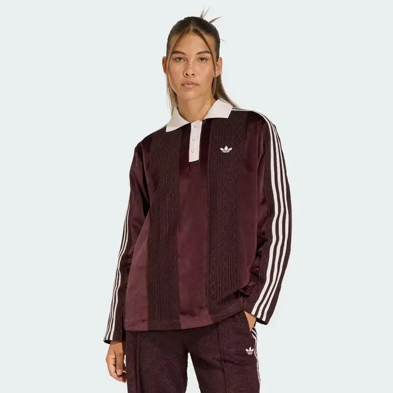 MAGLIA DA CALCIO ADIDAS ORIGINALS WINTERISED A MANICHE LUNGHE Maroon