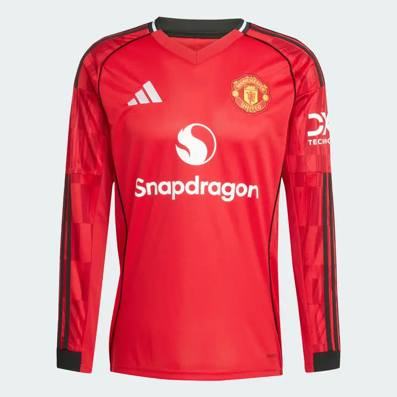 Maglia da casa a manica lunga 25/26 Manchester United Mufc Red miniatura 4