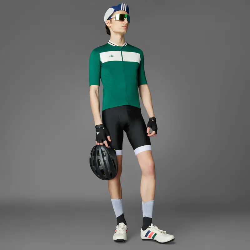 Maglia da ciclismo adidas Heritage Tempo 3-Stripes Collegiate Green