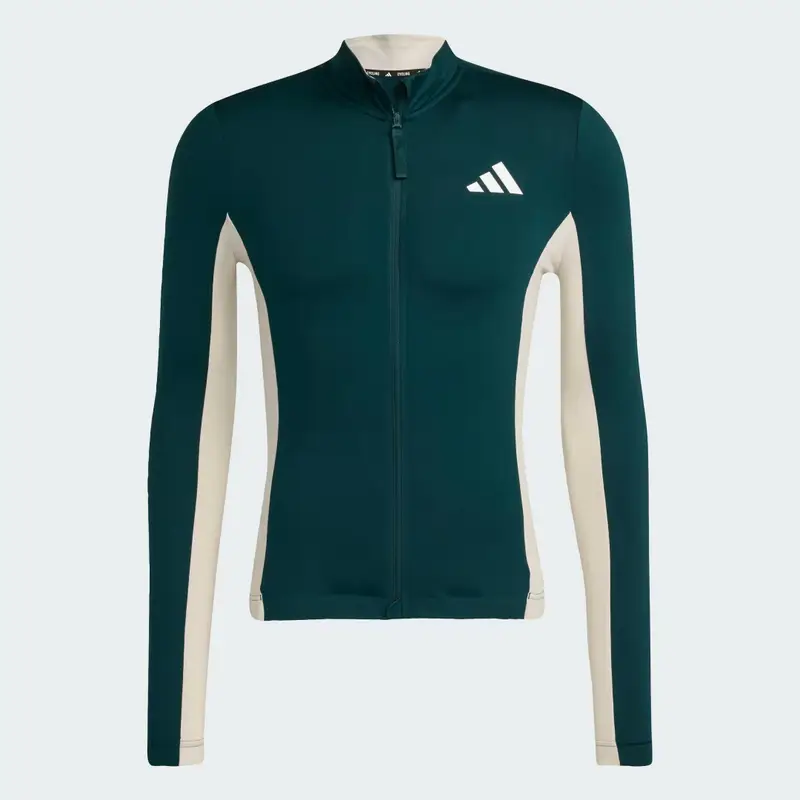 Maglia da ciclismo Tempo 3-Stripes a maniche lunghe Green miniatura 4