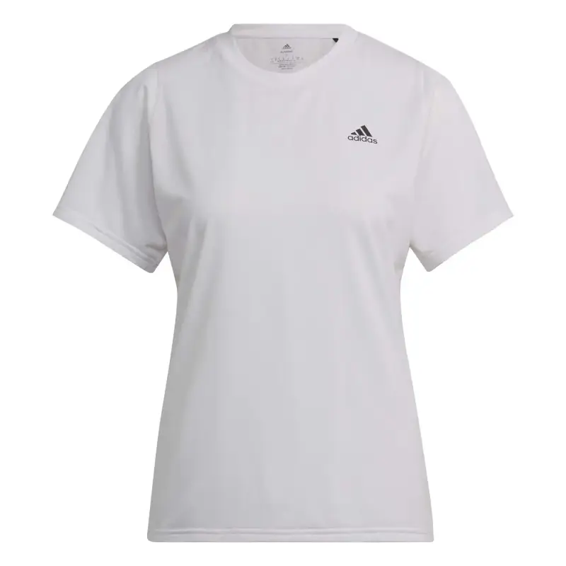 Maglia da corsa da donna adidas Run icons Blanc