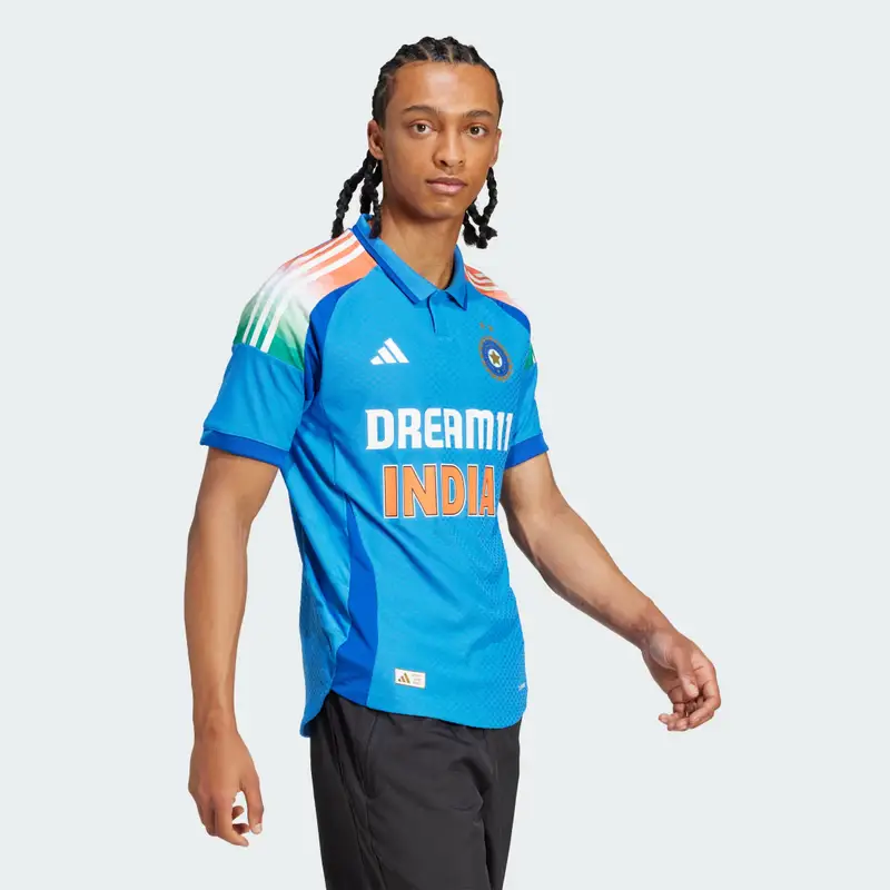 Maglia da cricket One Day International India True Blue miniatura 3
