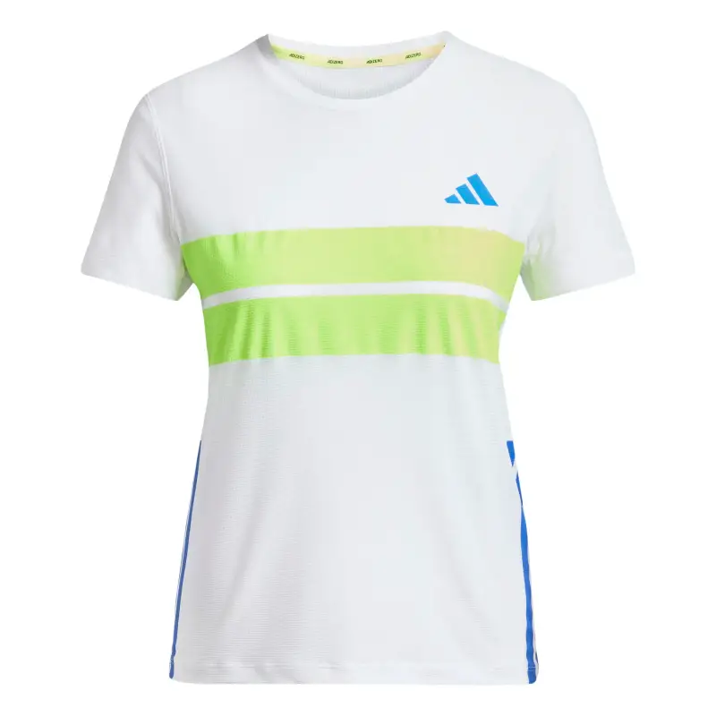 Maglia da donna adidas Adizero Retro Blanc