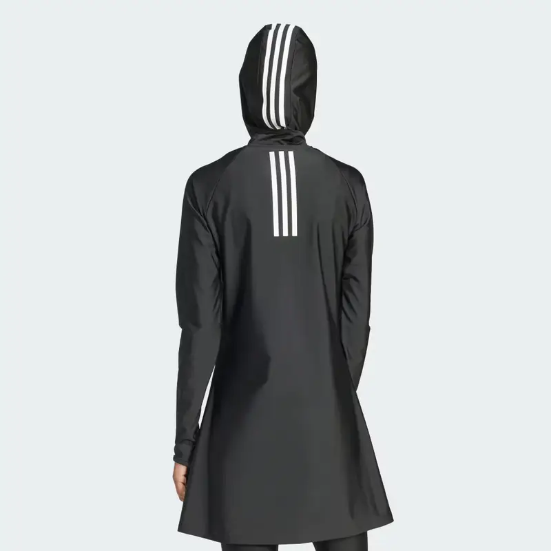 Maglia da nuoto 3-Stripes Long Sleeve Black miniatura 2