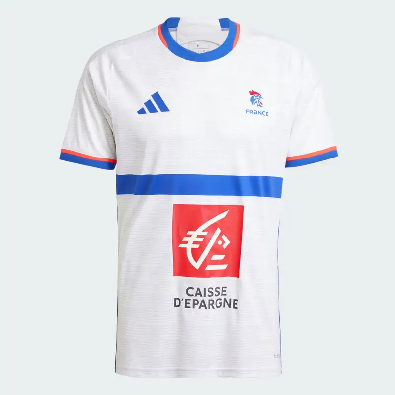 Maglia da pallamano Team France White miniatura 4
