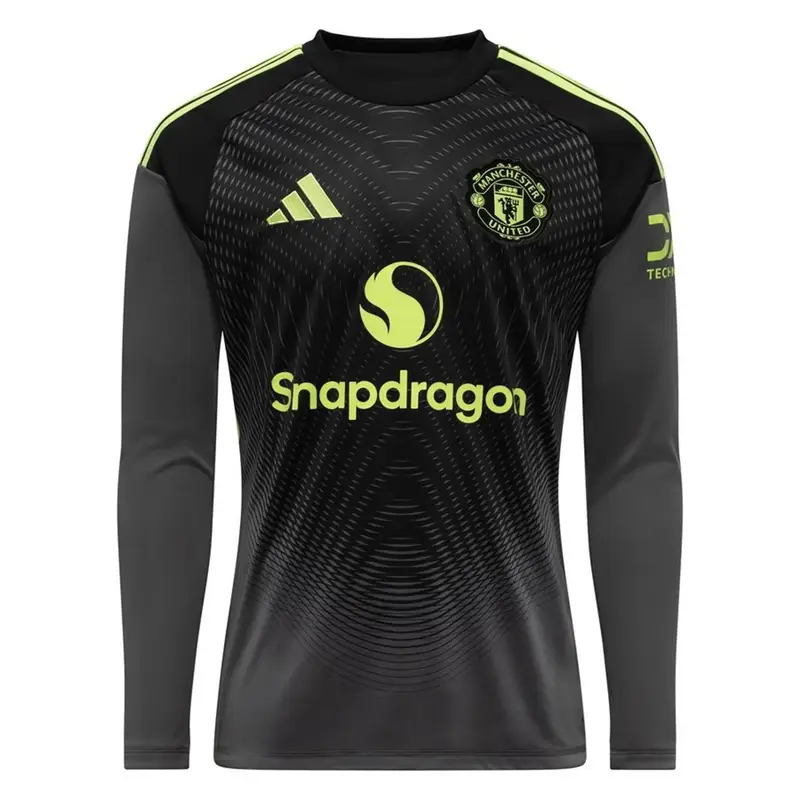 Maglia da portiere maniche lunghe bambino Manchester United 2025/26 Gris