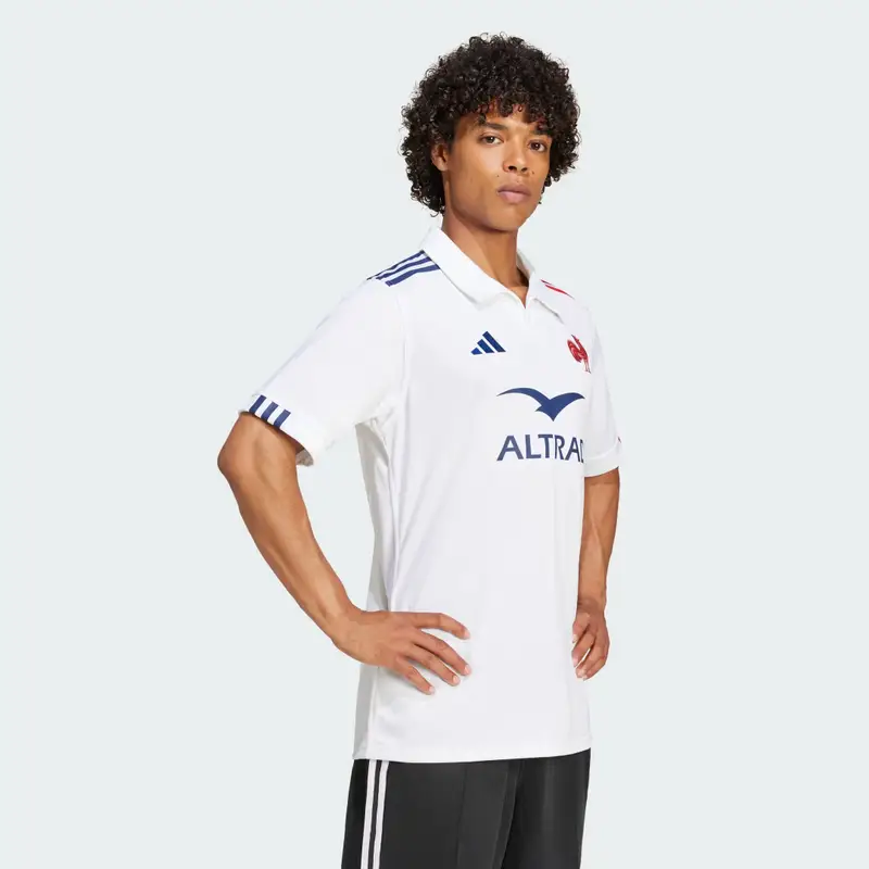Maglia da rugby Away France White miniatura 3