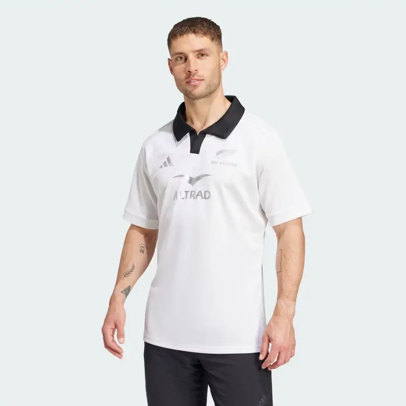 Maglia da rugby Short Sleeve All Blacks White