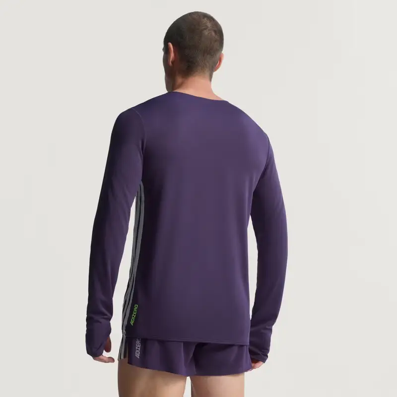 Maglia da running adizero Long Sleeve Aurora Plum miniatura 2