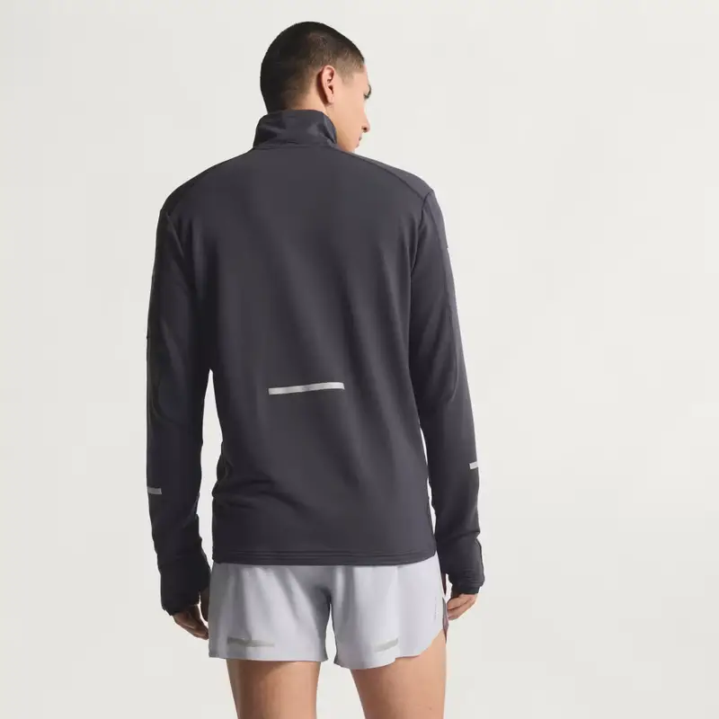 Maglia da running con mezza zip Adi365 CLIMAWARM+ Black miniatura 2