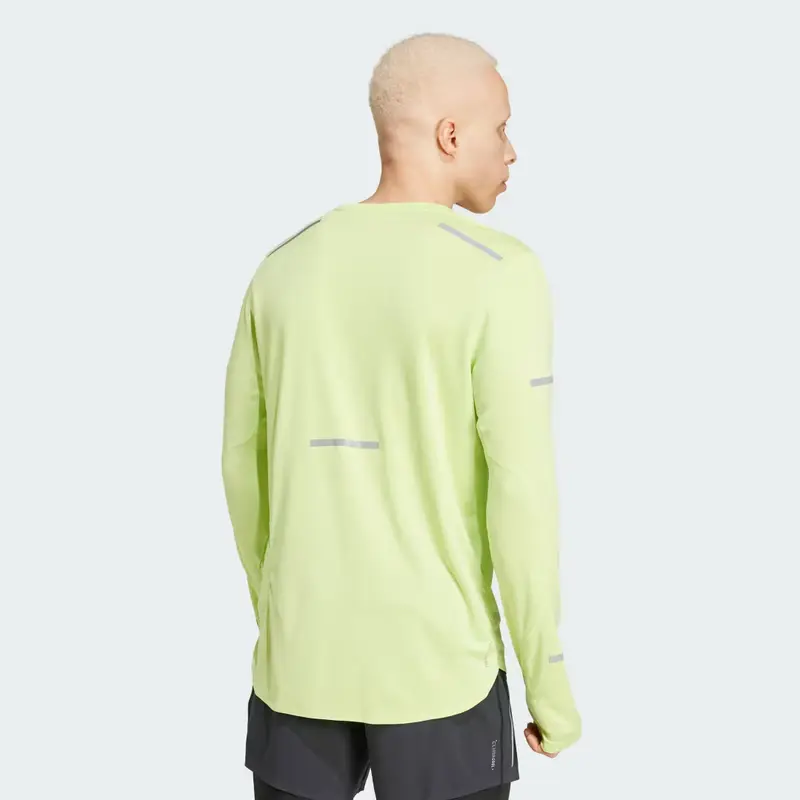 Maglia da running Ultimate Reflective Long Sleeve Pulse Lime miniatura 2