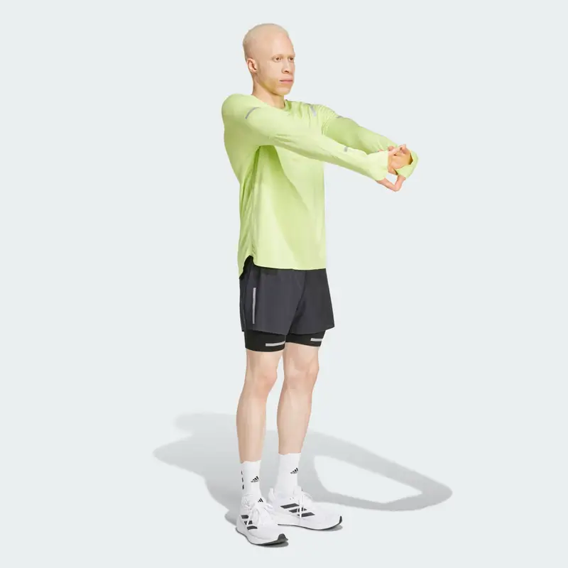 Maglia da running Ultimate Reflective Long Sleeve Pulse Lime miniatura 3