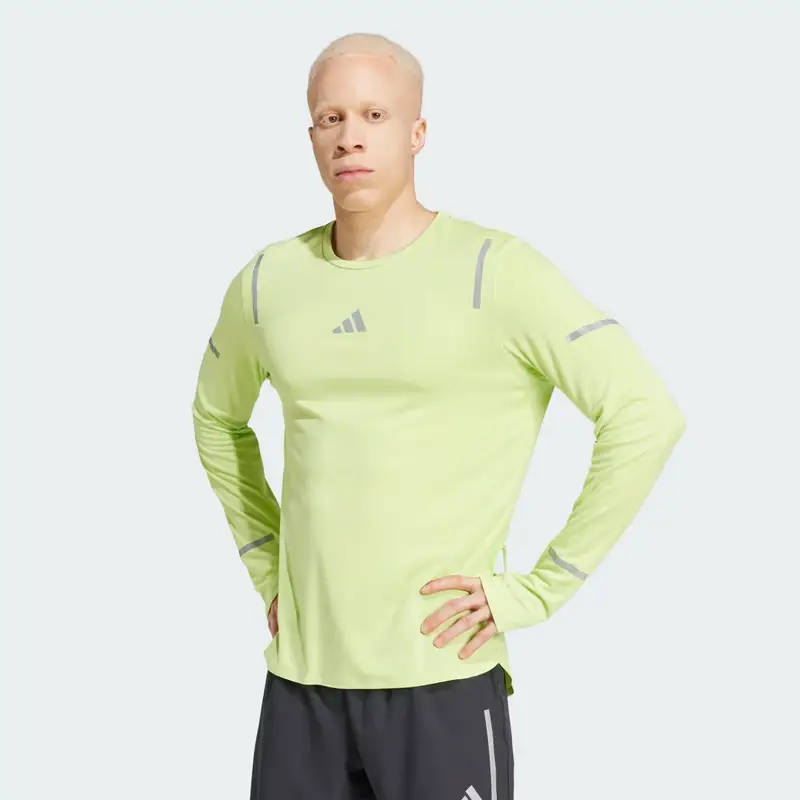 Maglia da running Ultimate Reflective Long Sleeve Pulse Lime