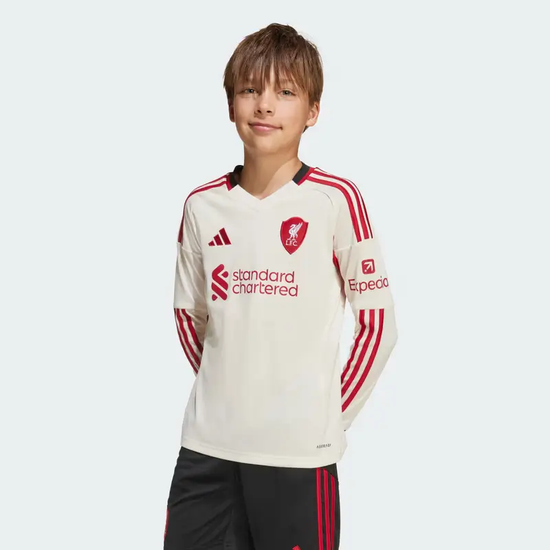 Maglia da trasferta a manica lunga Liverpool FC 25/26 Bambino Wonder White miniatura 3