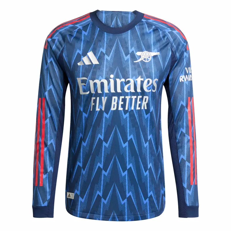 Maglia da Trasferta Autentica a Maniche Lunghe Arsenal FC 2025/26 Bleu