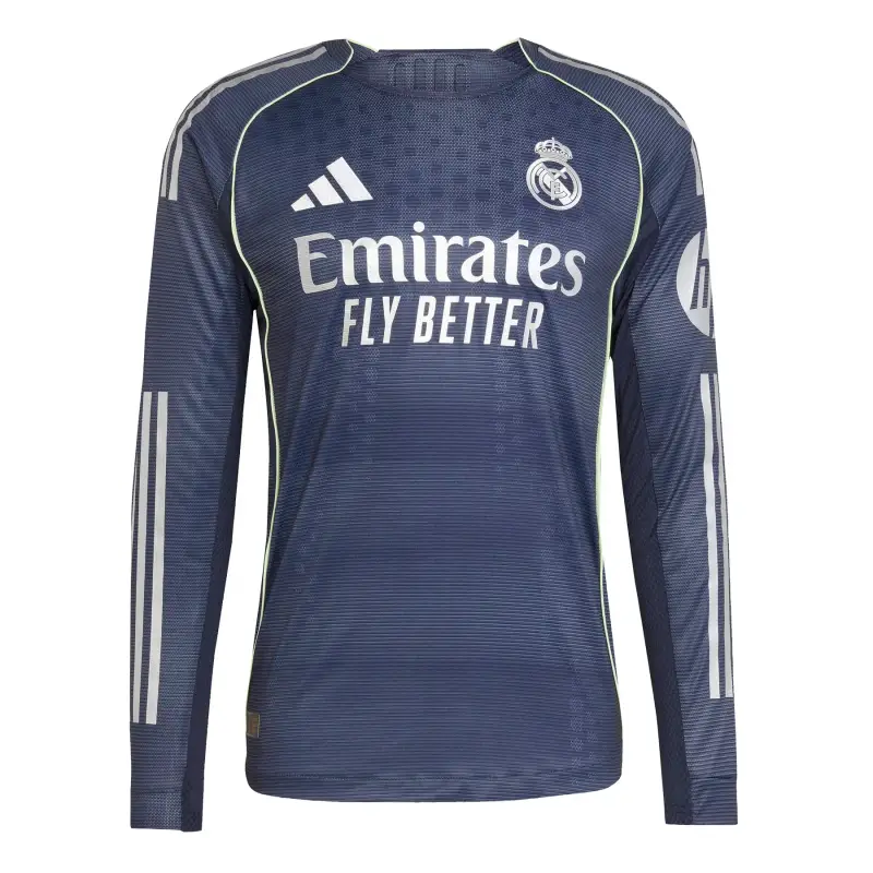 Maglia da trasferta autentica a maniche lunghe Real Madrid 2025/26