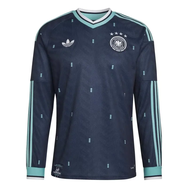 Maglia da Trasferta Maniche Lunghe Germania Coupe du Monde 2026 Bleu