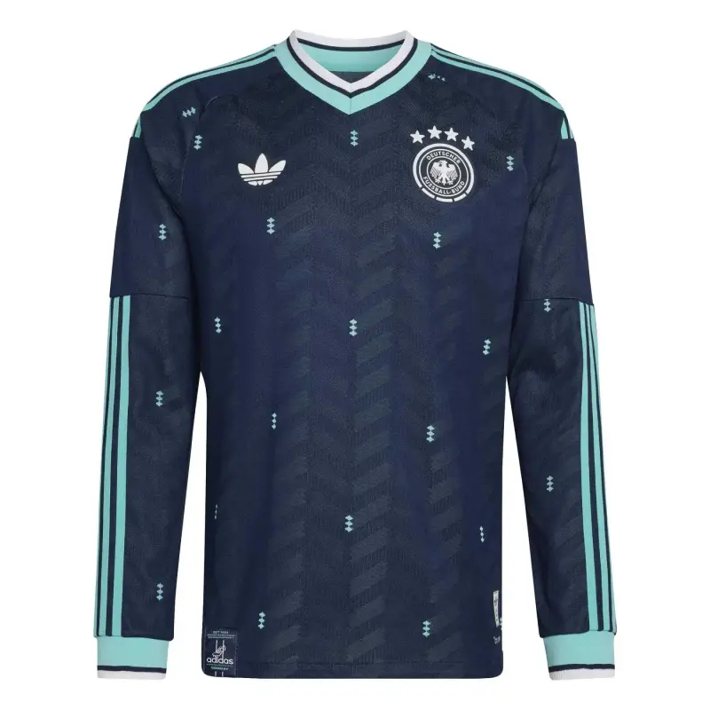 Maglia da Trasferta Maniche Lunghe Germania Coupe du Monde 2026 Bleu