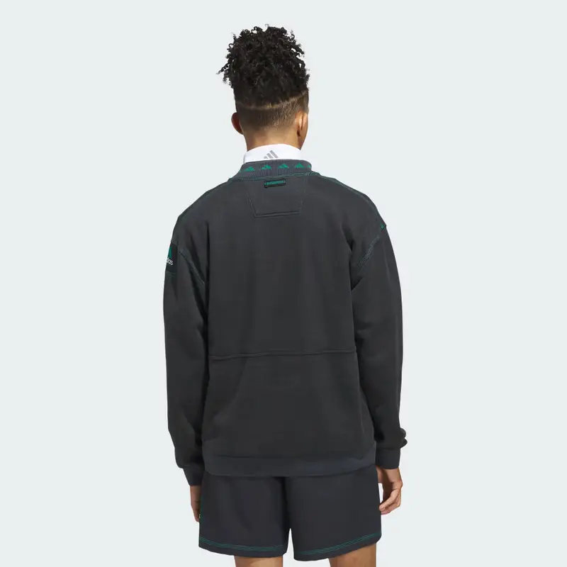 Maglia Equipment con zip da Â¼ Black miniatura 2