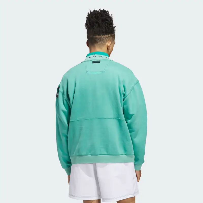 Maglia Equipment con zip da Â¼ Equipment Green miniatura 2