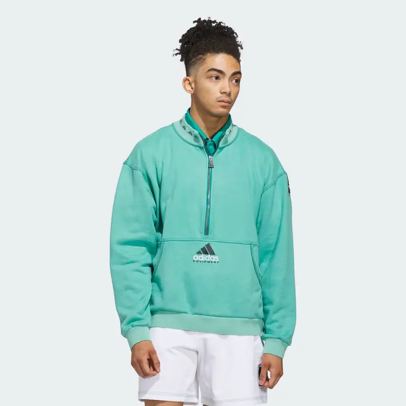 Maglia Equipment con zip da Â¼ Equipment Green