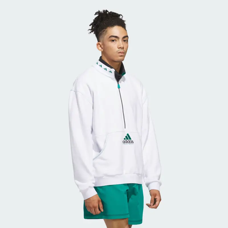 Maglia Equipment con zip da Â¼ White miniatura 3