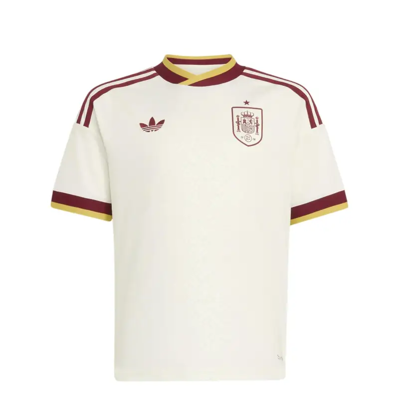 Maglia Esterna Bambino Spagna Coupe du Monde 2026 Blanc