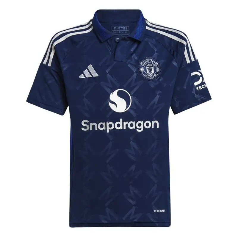 Maglia gara Away per bambini Manchester United 2024/25 Bleu